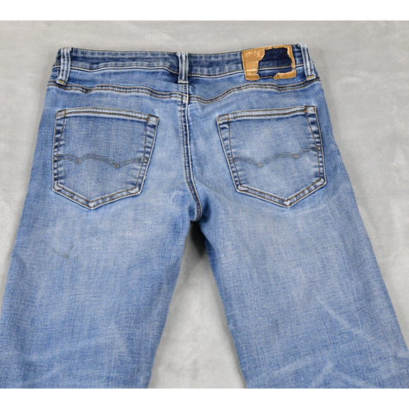 American Eagle Jeans Mens 30x32 (29x30 Meas) Original Straight Blue Denim - Picture 7 of 11